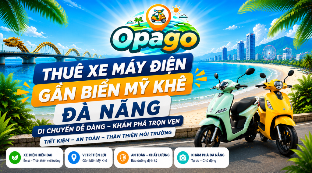 thuê xe máy điện gần biển mỹ khê đà nẵng